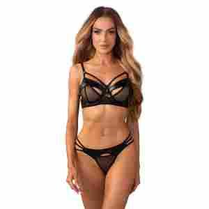 Obsessive – Dominna 2-pcs Lingerie Set – Black