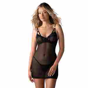 Obsessive – Euridia Chemise & Tanga – Black