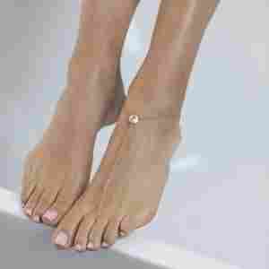 Otazu - Imelda Gold Plated Anklet With Swarovski Crystal