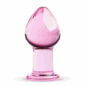 Pink Glass Buttplug