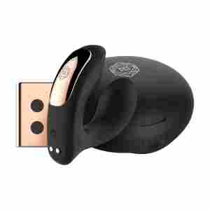 Rosy Gold – Wearable Vibrator with Luxury Charging Case – Black