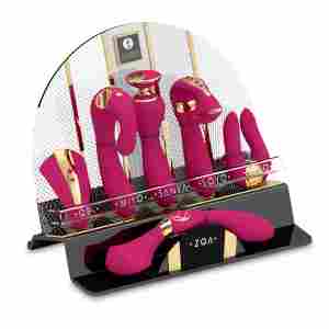 SHUNGA – Display Intimate Massagers – Raspberry