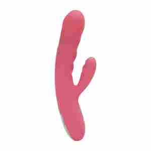 SVAKOM - Avery Thrusting Rabbit Vibrator - Strawberry Pink