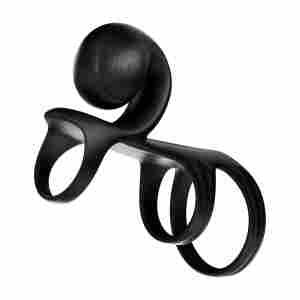 SVibe - Jovi Arc Couples Ring - Black