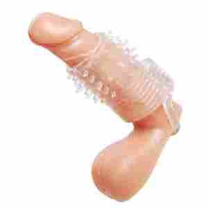 Size Matters - Clear Sensations Vibrating Penis Sleeve - Transparent