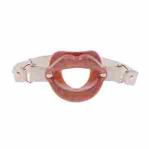 Sportsheets – S&M Peaches ‘n CreaMe Silicone Lips Gag – Cream & Orange