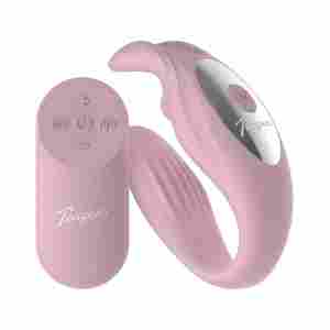 Teazers – Bunny Couple Vibrator with Remote – Pink