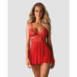 Obsessive - Babydoll Set - Red
