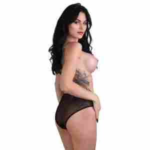 Alexa crotchless mesh panty
