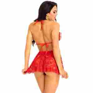 Babydoll with Peek-A-Boo Cups and String