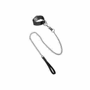 Collar With Chain Leash