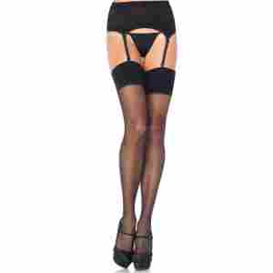 Elastane Garter Belt and Stocking Set