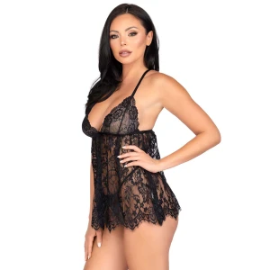 Floral Lace Babydoll and String