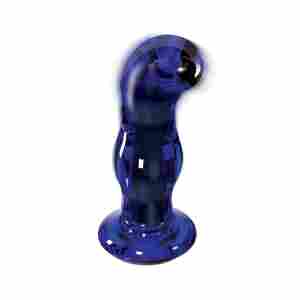 Gleaming Vibrating Glass Plug