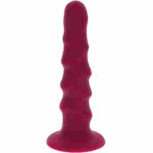 Harness Dong Ribbed Silicone 16 cm