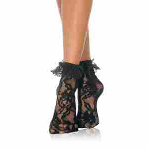 Lace Socks with Ruffle
