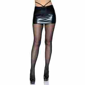 Micronet Strappy Crotchless Pantyhose