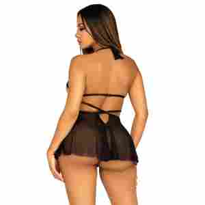 Open Cup Babydoll and Matching Panty