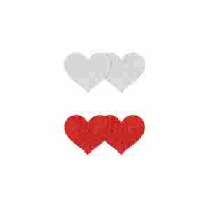 Pasties Glitter Hearts 2 Pair