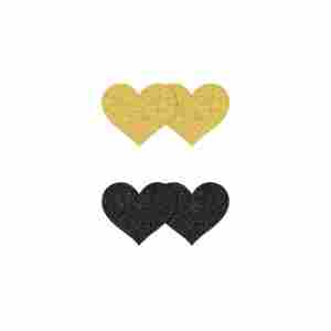 Pasties Glitter Hearts 2 Pair