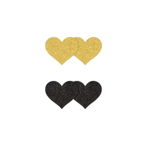 Pasties Glitter Hearts 2 Pair