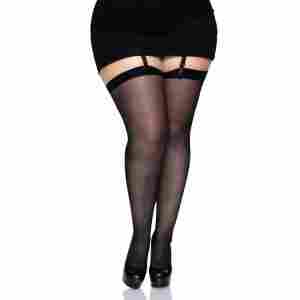 Plus Seamless Sheer Stockings