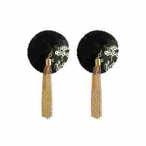 Sequin Nipple Covers w Chain