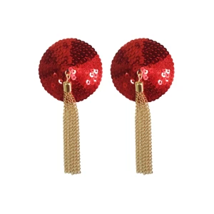 Sequin Nipple Covers with Chain