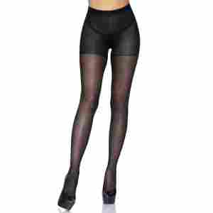 Sheer Open Butt Crotchless Pantyhose