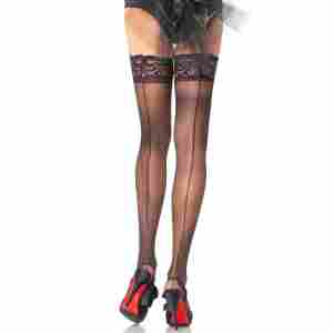 Sheer Stay Ups with Backseam