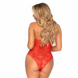 Teddy With Heart and Keyhole Accent