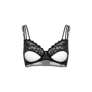 Unlined bra with faux underbust