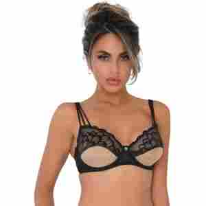 Unlined bra with faux underbust