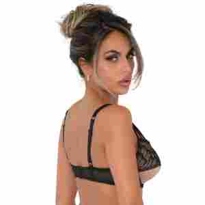Unlined bra with faux underbust