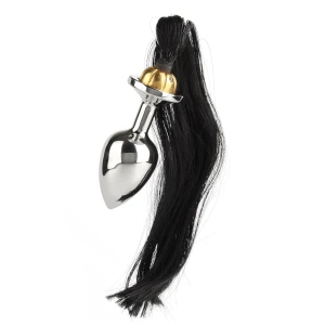 Black Hair Pony Tail Rosebud