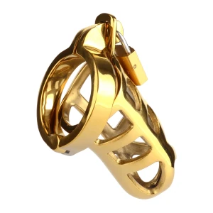 Brutal Chastity Cage Gold
