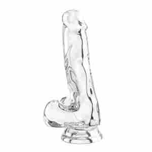 Clear Dildo TPE 16 cm