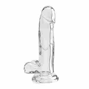 Clear Dildo TPE 18 cm