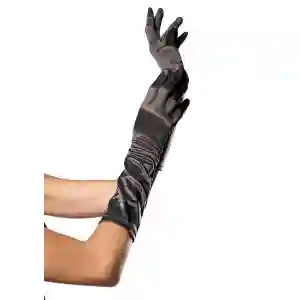Elbow Length Satin Gloves