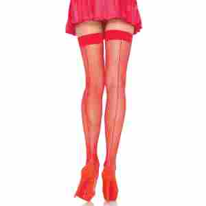Fishnet Backseam Thigh Highs