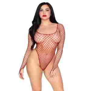 High-Cut Industrial Net Bodysuit