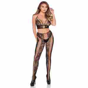 Lace Crop Top and Tights