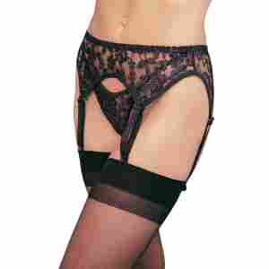Lace Garter Belt and Thong