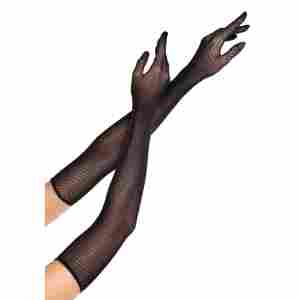 Opera Length Fishnet Gloves