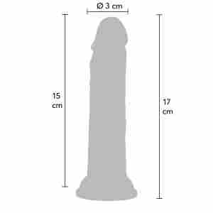 Realistic Dong Liquid Silicone 17 cm