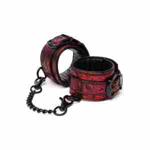 Reverse PU Leather Wrist Cuffs
