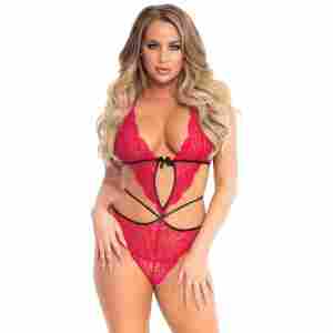 Scalloped Teddy and Panty