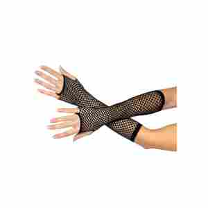 Triangle Net Fingerless Gloves