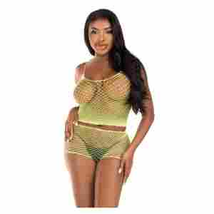 Twist Net Tank Top and Boyshorts
