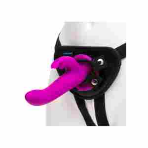 Vibrating Strap On Harness Set